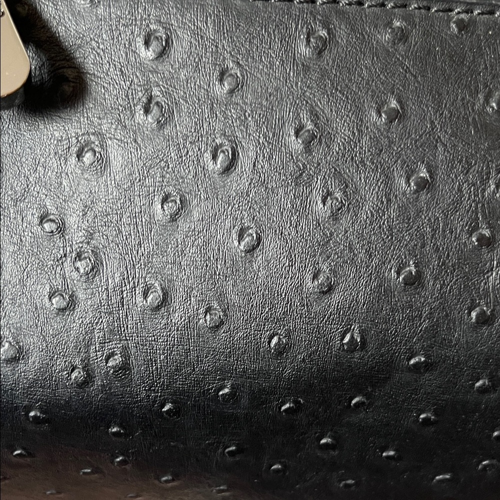 GUESS Black Textured Satchel with Front Zip Pocket - Picture 4 of 14